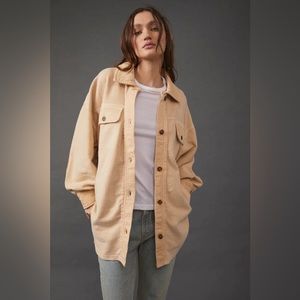 Free People Ruby Shacket - Mustard Seed, Size M